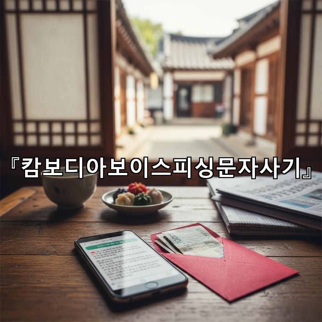 캄보디아보이스피싱문자사기 해외발송 문자 특징과 구별 요령 모음