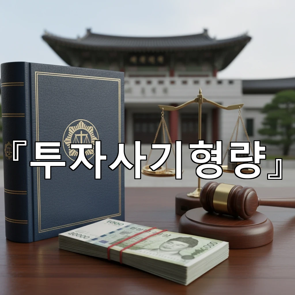 투자사기형량 실제 수사에서 형량이 바뀌는 결정적 쟁점 정리