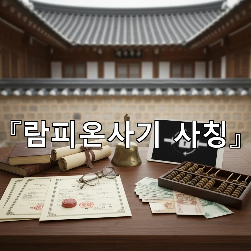 람피온사기사칭 문자 한통으로 시작되는 피해 흐름과 초기 대응법