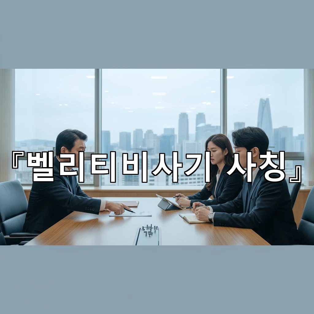 벨리티비사기사칭 의심 연락을 받았을 때 확인해야 할 절차 정리