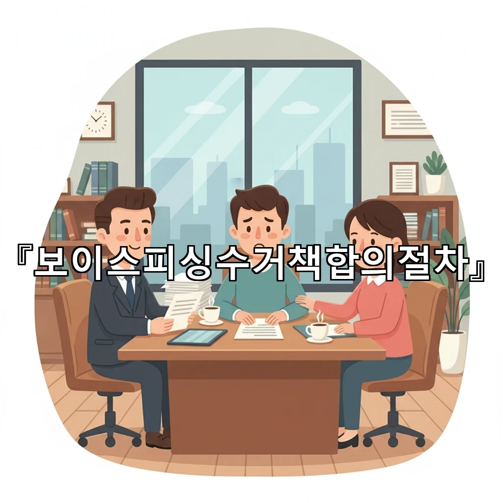 보이스피싱수거책합의절차 합의서 문구에 넣어야 할 핵심 약속사항