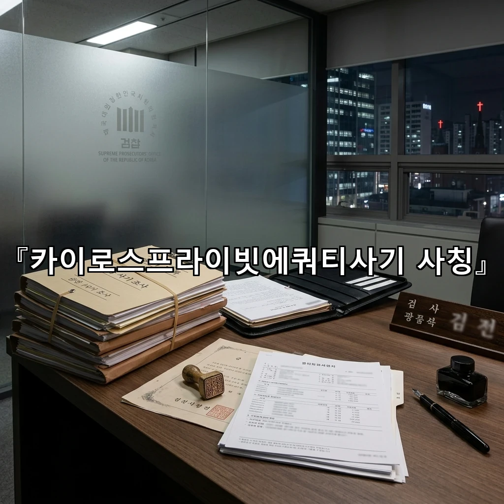 카이로스프라이빗에쿼티사기사칭 문자와 전화가 남기는 흔적 살피기