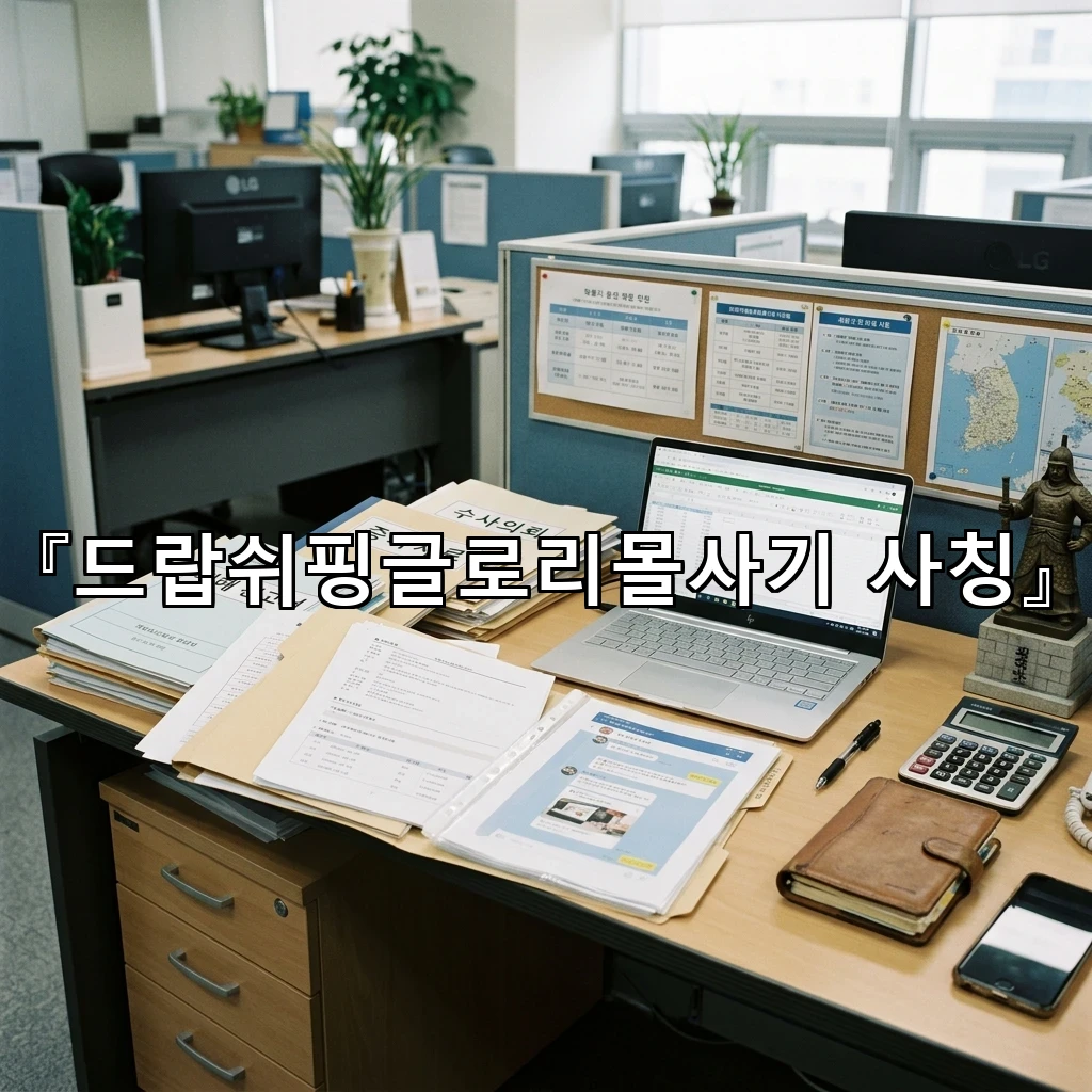 드랍쉬핑글로리몰사기사칭 관련 기록을 차분히 살펴보는 길