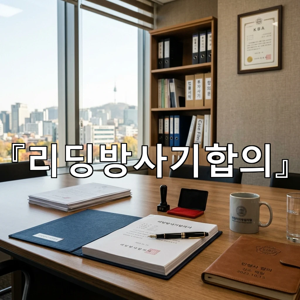 리딩방사기합의 뒤에 이어질 절차를 미리 살피는 실무 중심 해설