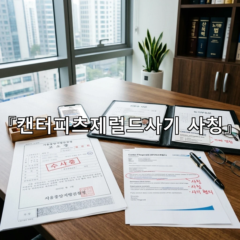 캔터피츠제럴드사기사칭 의혹의 흐름을 차분히 정리한 오늘의 시선