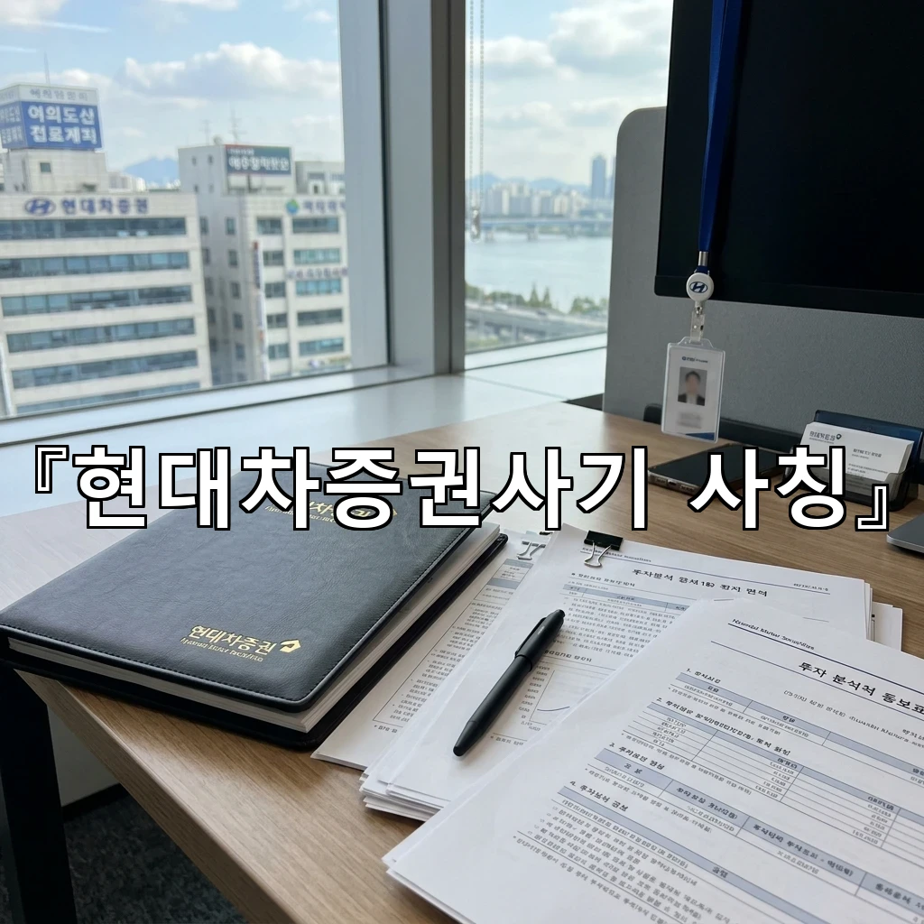 현대차증권사기사칭 의심 신호를 먼저 읽는 생활의 기준점
