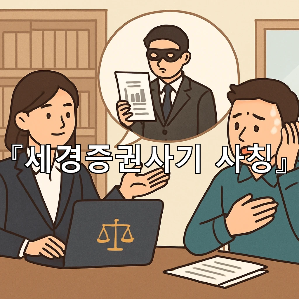 세경증권사기사칭 연락을 받았을 때 놓치지 말아야 할 점
