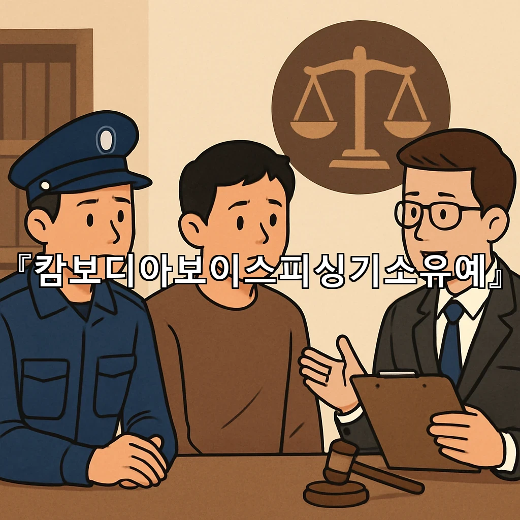 캄보디아보이스피싱기소유예 사건의 흐름을 차분히 정리하는 방법