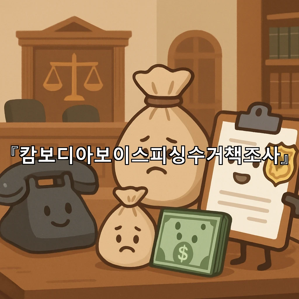 캄보디아보이스피싱수거책조사