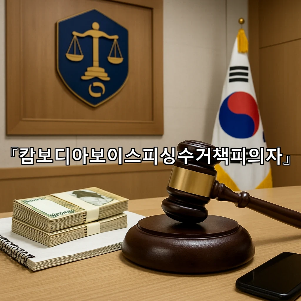 캄보디아보이스피싱수거책피의자