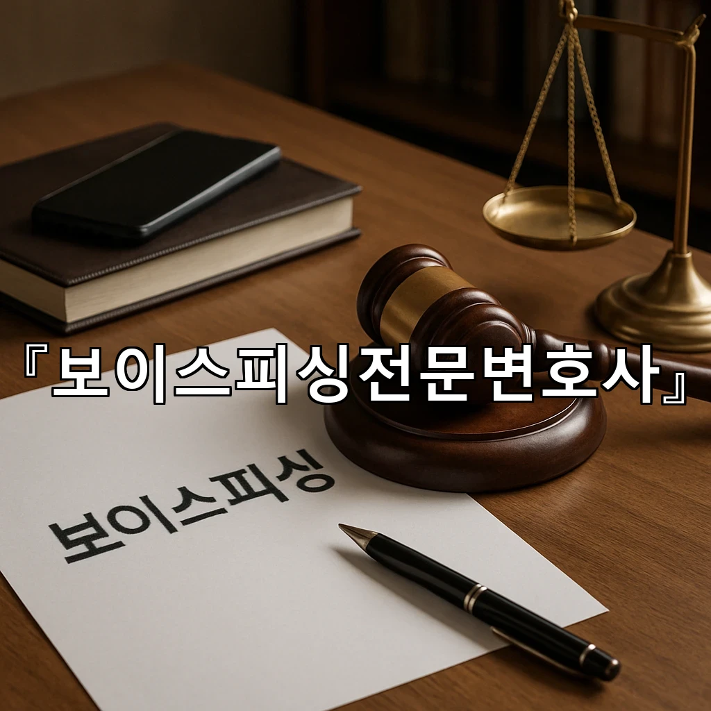 보이스피싱전문변호사 통화 순간부터 달라지는 대응의 첫걸음