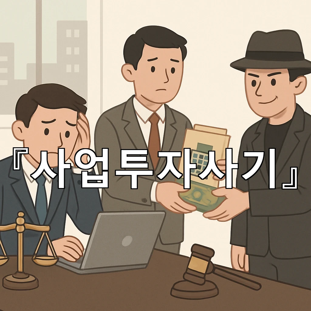사업투자사기 계약서보다 먼저 확인해야 할 금전 이동의 단서들