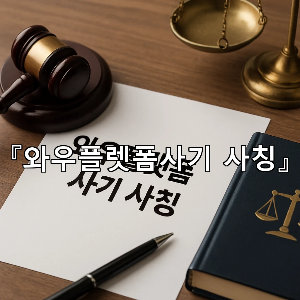 와우플렛폼사기사칭 상황에서 기록을 남기고 분별하는 실전 정리