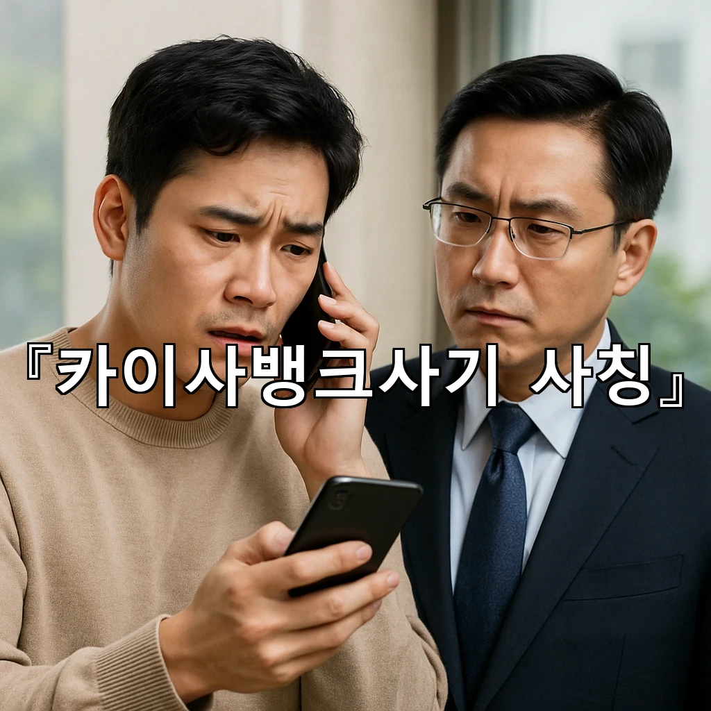 카이사뱅크사기사칭 의심 상황에서 놓치기 쉬운 신호와 정리 방법