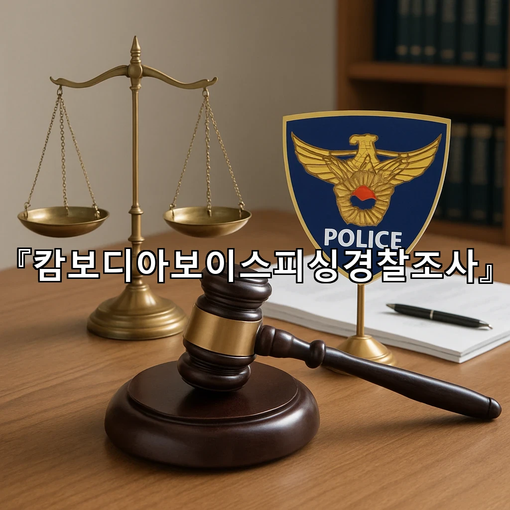 캄보디아보이스피싱경찰조사 시작 전 꼭 알아둘 대응 흐름 정리