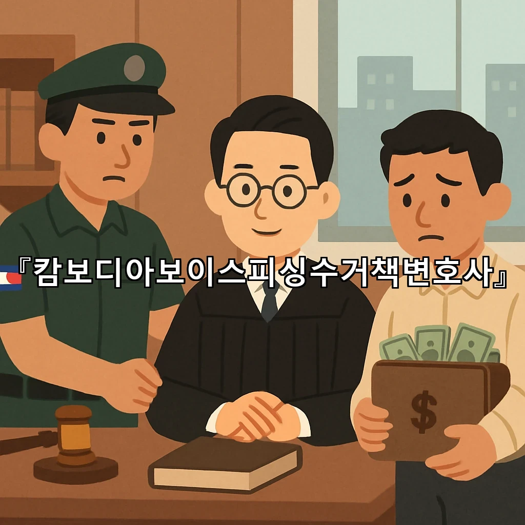 캄보디아보이스피싱수거책변호사 조사 전 알아둘 대응의 핵심 기준