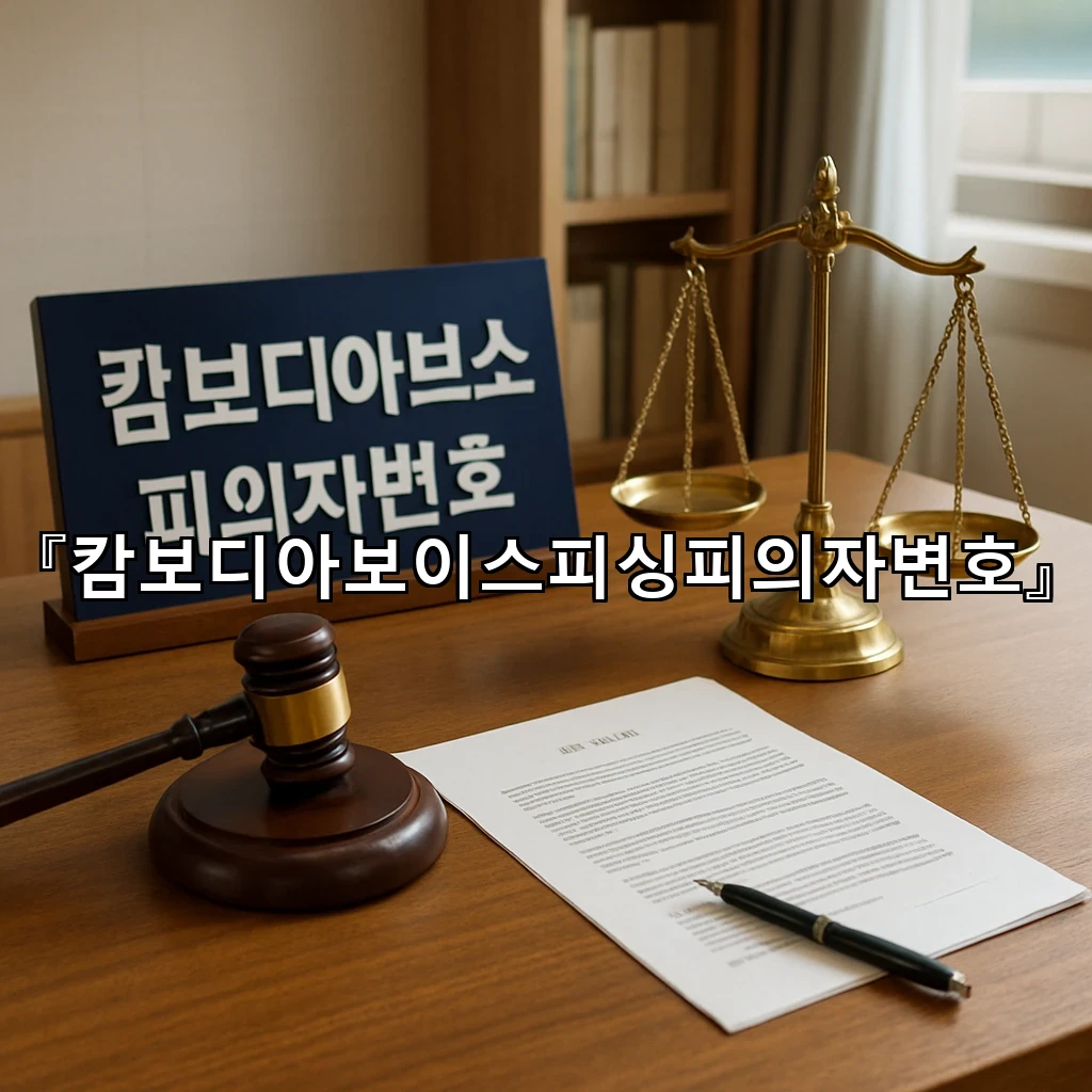 캄보디아보이스피싱피의자변호