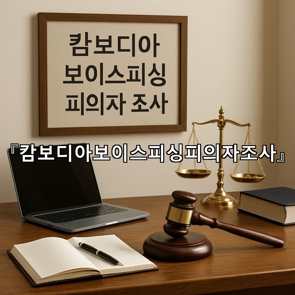 캄보디아보이스피싱피의자조사 과정에서 자주 갈리는 진술 쟁점들