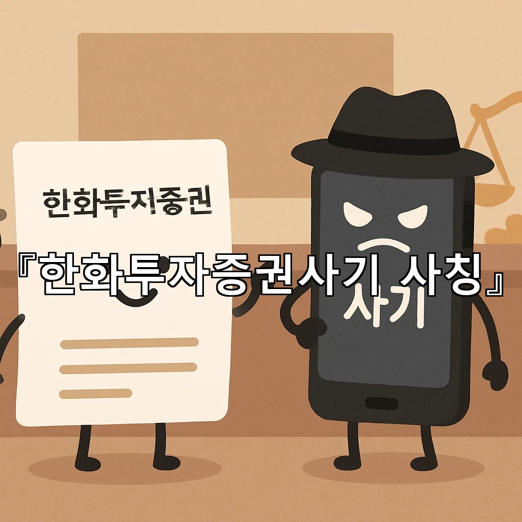 한화투자증권사기사칭 주의 흐름을 먼저 읽는 판단 기준 정리