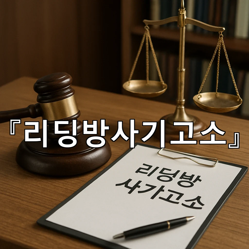 리딩방사기고소 첫 대응에서 놓치기 쉬운 핵심 기준 정리