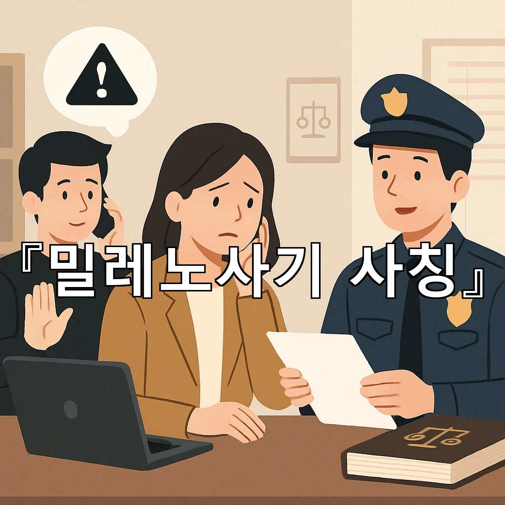 밀레노사기사칭 문자 화면에서 먼저 살펴야 할 징후와 대응