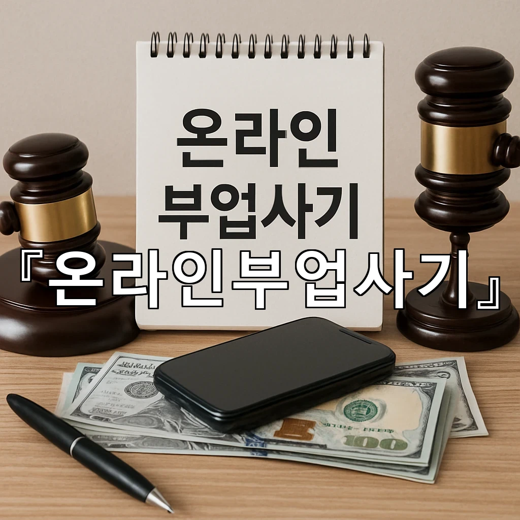 온라인부업사기 문구를 보며 놓치기 쉬운 장면과 대응 순서