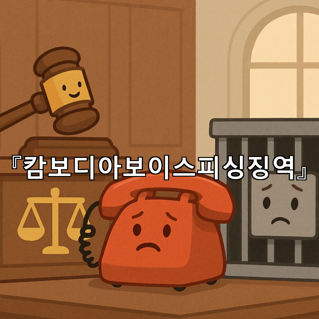 캄보디아보이스피싱징역 예상보다 무거운 판단이 나오는 이유