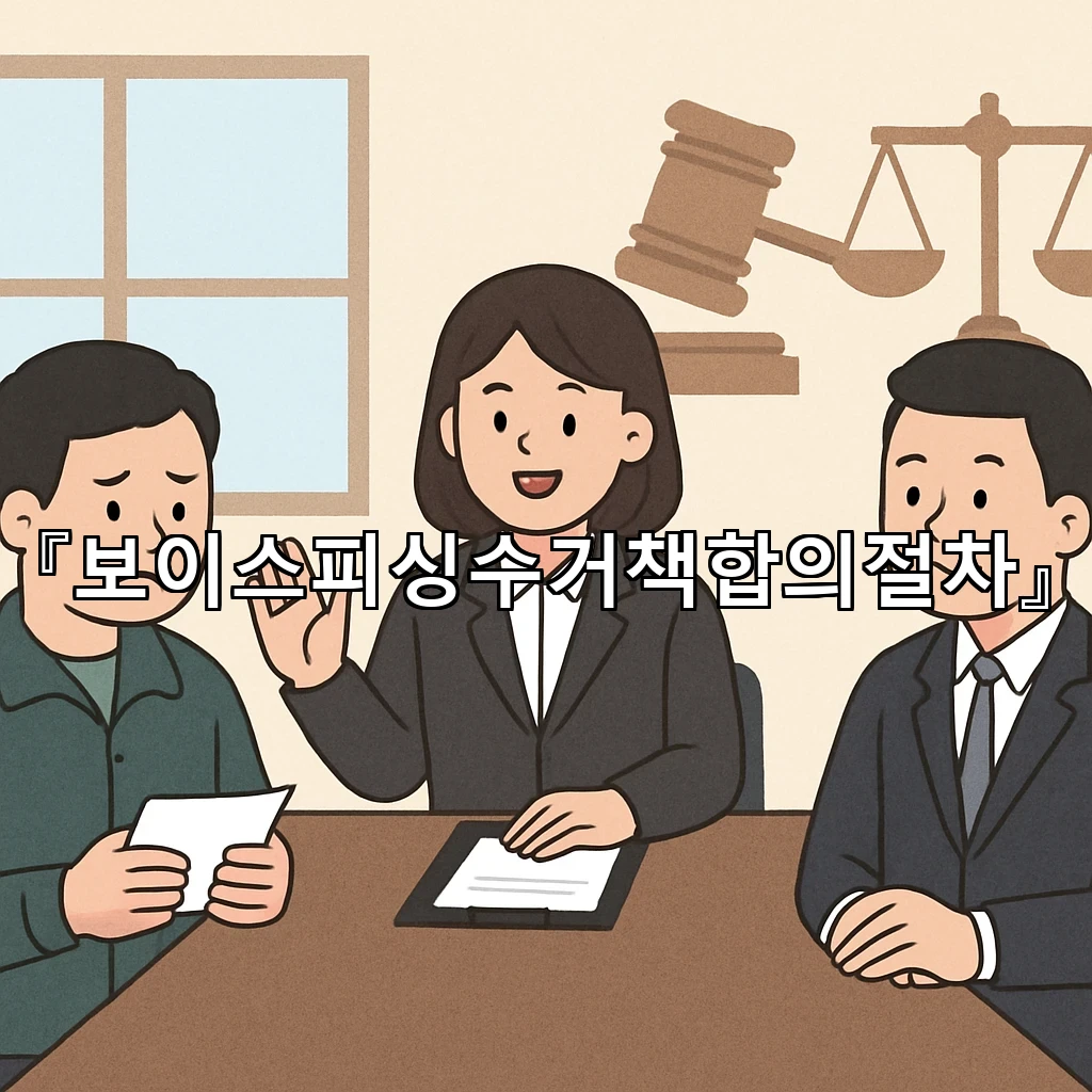 보이스피싱수거책합의절차에서 상대와 마주하기 전 준비할 흐름