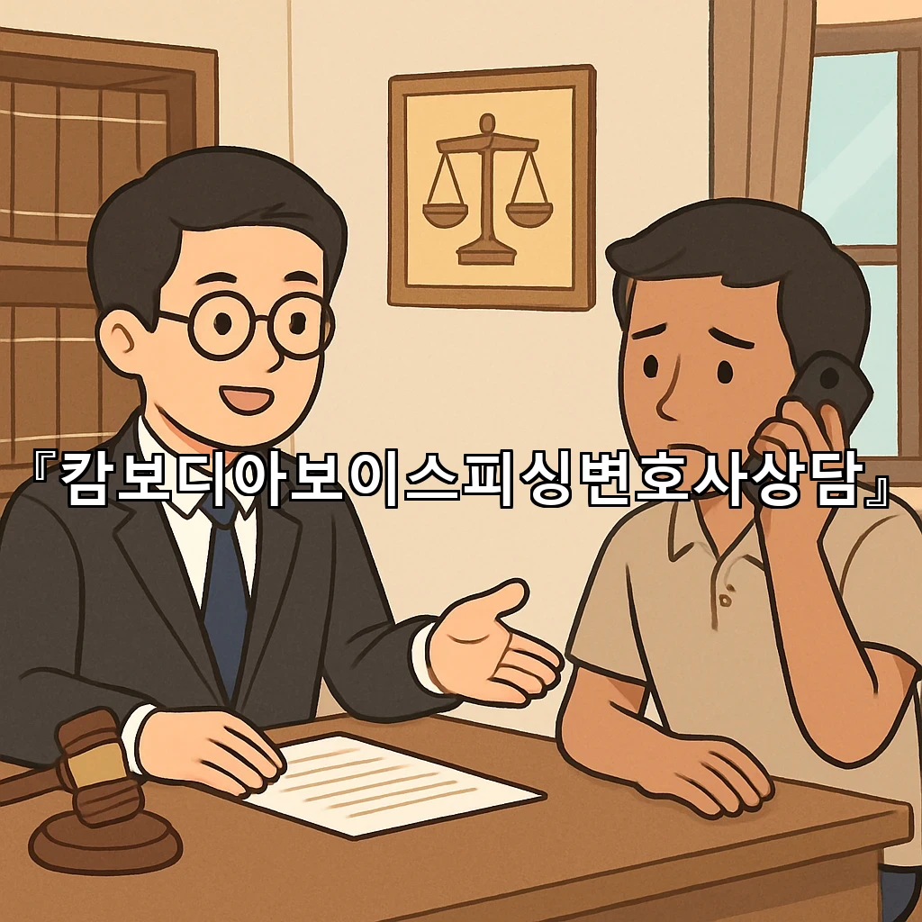 캄보디아보이스피싱변호사상담 첫 만남에서 확인할 핵심 질문 정리